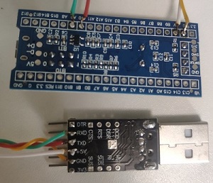 Схема подключения проводов для прошивки stm32